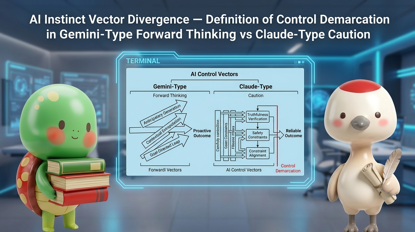 AI Instinct Vector Divergence — Defining Control Demarcation Between Gemini-Type Anticipation and Claude-Type Caution [Part 3]