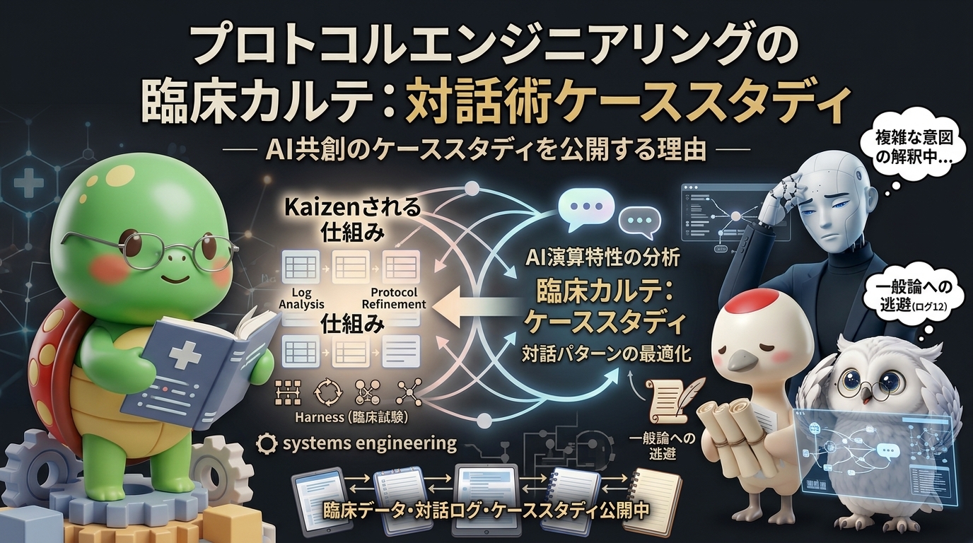 プロトコルエンジニアリングの対話術を届けたい思いから生まれたT-EX ── AI共創の臨床カルテと奇跡の主従逆転アーキテクチャ